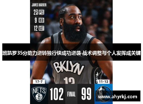 班凯罗35分助力逆转独行侠成功逆袭 战术调整与个人发挥成关键